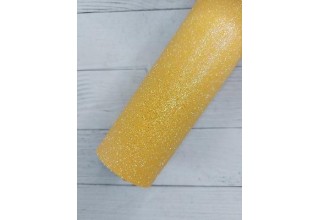 Глиттерный фоамиран 2 мм  20*30 см перламутровый желто-оранжевый, цена за лист